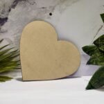 Perfect Heart Shape Plain MDF