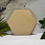 Hexagon Shape Plain MDF Cutout