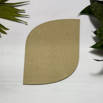 Leaf Shaped Plain MDF Cutout