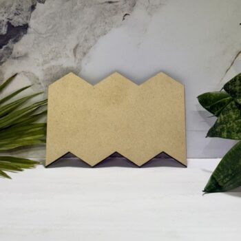 ZigZig Shaped Plain MDF Cutout