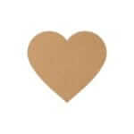 Perfect Heart Shape Plain MDF