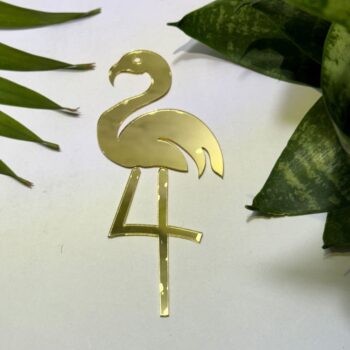 Fancy Acrylic Mirror Flamingo Left