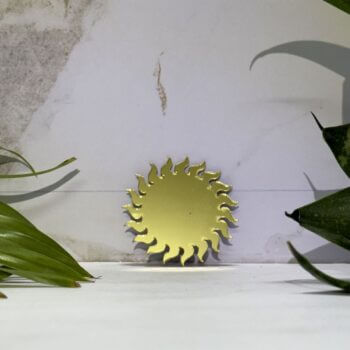 Fancy Golden Sunshine Mirror