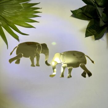 Fancy Left & Right Elephant Acrylic Mirror