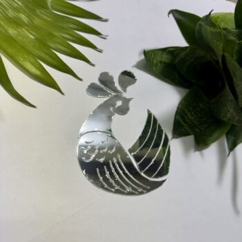 Fancy Silver Bird Acrylic Mirror