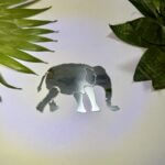 Fancy silver right elephant acrylic mirror 7