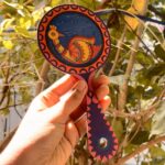 Madhubani-hand-mirror