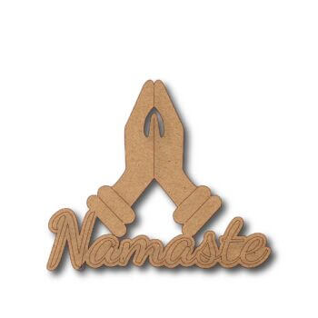 Namaste Hands Wooden Cutout