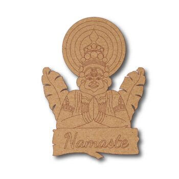 Kathakali Namaste Wooden Cutout