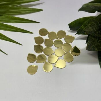 Water Drop Golden Acrylic Mirror