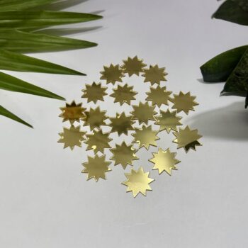 Fancy Shape 1 Golden Acrylic Mirror