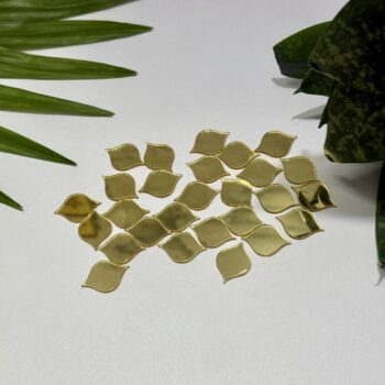 Fancy Shape Golden Acrylic Mirror