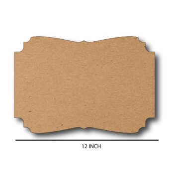 Vintage Scroll-Edged Name Plate