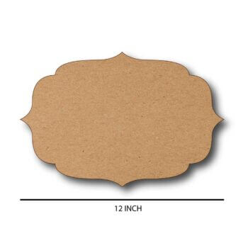 Elegant Curved Border Name Plate