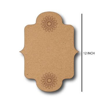 Royal Emblem Wooden Name Plate