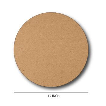 Circular Wooden Name Plate