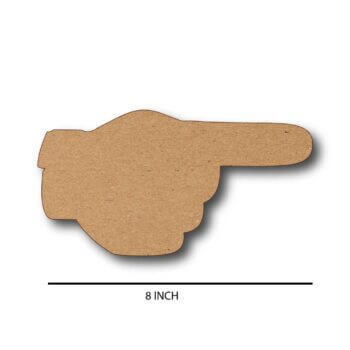 Pointing Finger Sign Name Plate