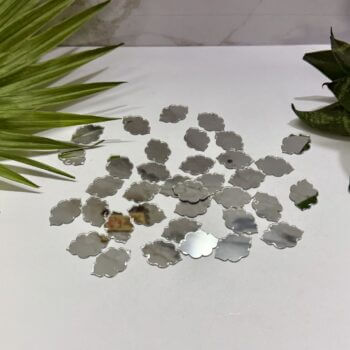 Simple Decorative Shape Silver Acrylic Mirror 1