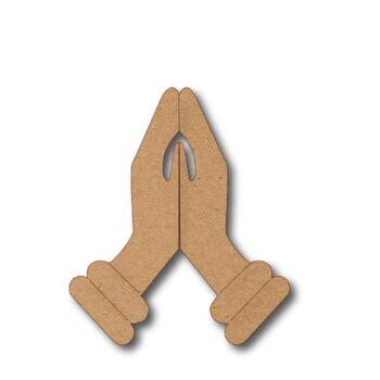 Classic Namaste Hands Wooden Cutout