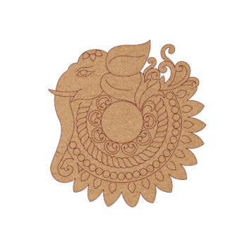 Premarked MDF Elephant Motifs – Motif Style 6