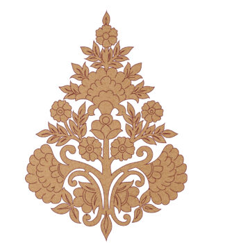 Premarked MDF Flower Motif 2 – Motif Style 9