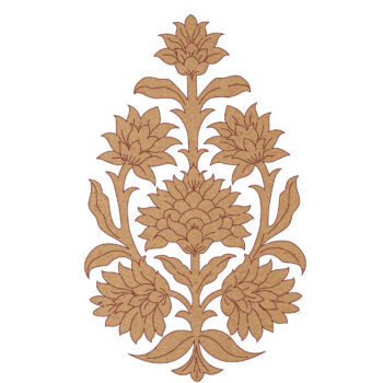 Premarked MDF Flower Motifs – Motif Style 10