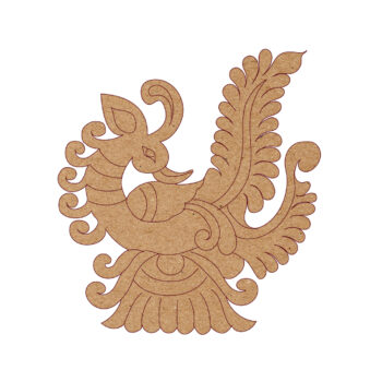Premarked MDF Peacock Motif 3 – Motif Style 27