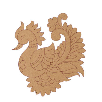 Premarked MDF Peacock Motif 4 – Motif Style 28