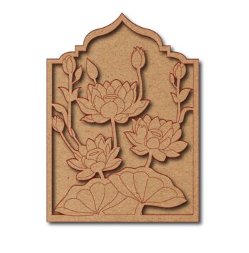 Lotus Relief MDF Jharokha